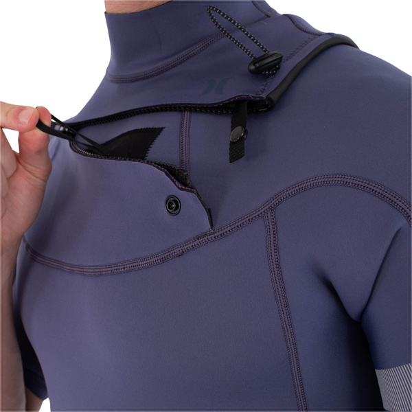 2026 Hurley Mens Air 2/2mm Chest Zip Shorty Wetsuit MSS0013252 - Destroyer